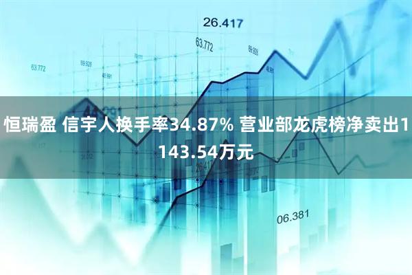 恒瑞盈 信宇人换手率34.87% 营业部龙虎榜净卖出1143.54万元