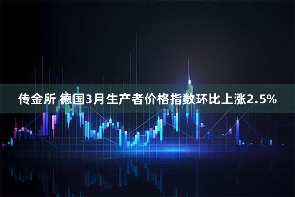 传金所 德国3月生产者价格指数环比上涨2.5%
